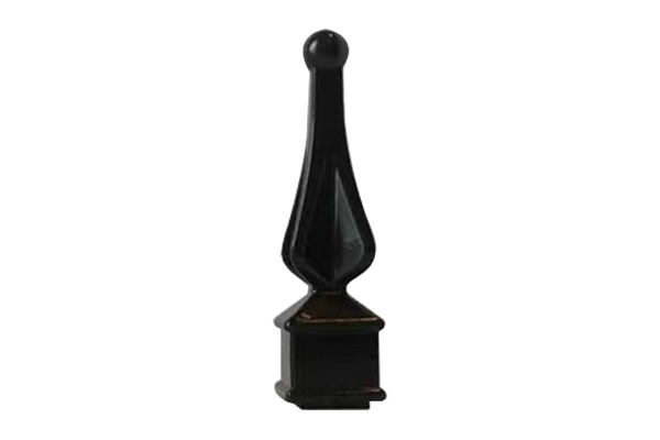 รั้วโลหะสีดำอุปกรณ์ตกแต่ง Finials Spears Gate โพสต์ Finials Topper